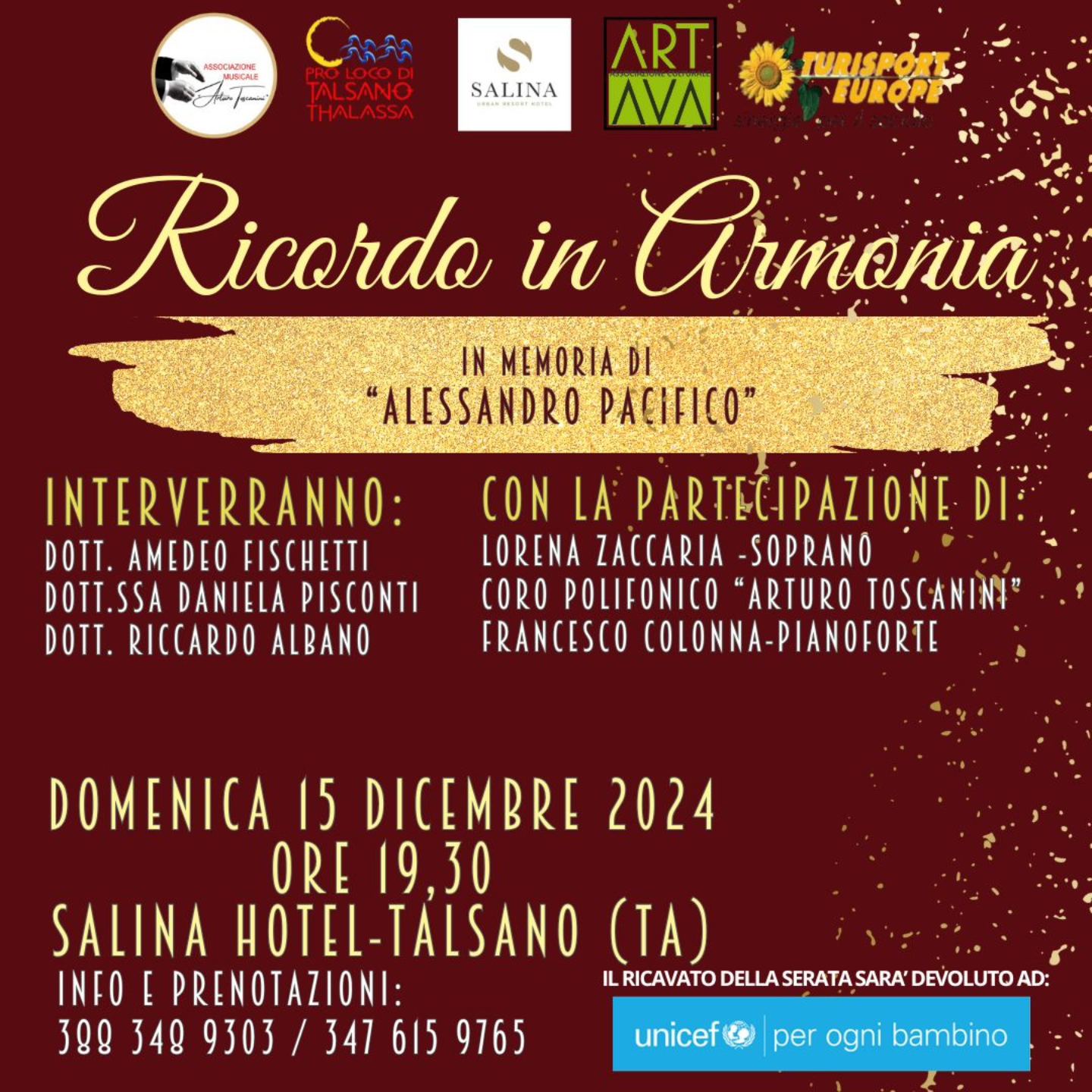 Ricordo in Armonia – In memoria di Alessandro Pacifico